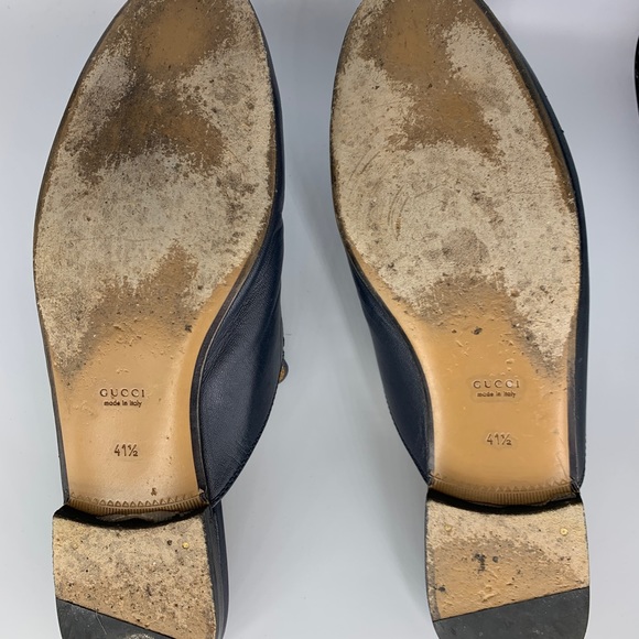 Gucci Princetown loafer mules, navy blue, size 41 1/2 - Picture 3 of 12